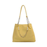 Stylish Striped Tote Bag for Women - Summer Shoulder Bag