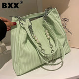 Stylish Striped Tote Bag for Women - Summer Shoulder Bag