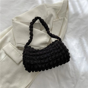 Stylish Pleated Underarm Bag for Women Fashion Handbag 8R013