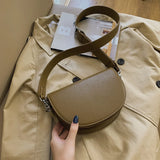 Women's PU Leather Handbag Wide Shoulder Wallet Crossbody Female Bag