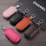 Leather Men Key Holder Wallet Solid Keys Organizer Bag Car Housekeeper