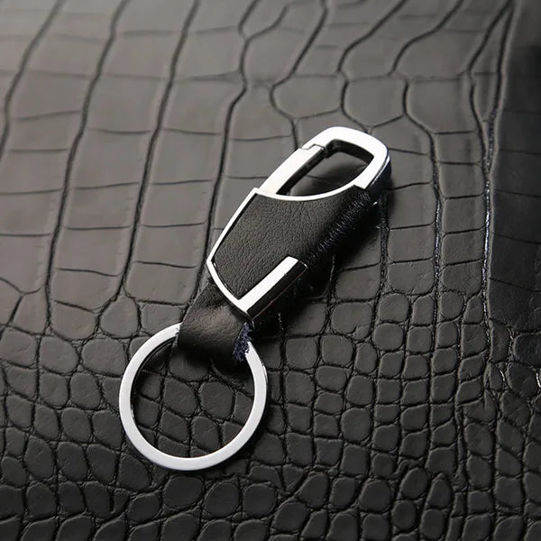 Metallic Leather Key Chain Holder Organizer for Men