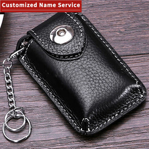 Key Holder Wallet Leather Men Key Organizer Bag Car Keys