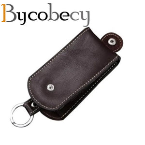 Real Leather Smart Key Holder Car Key Wallet Organizer