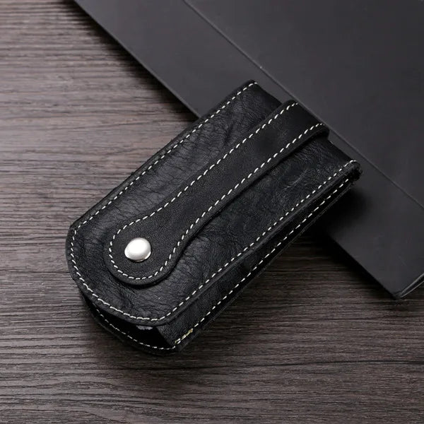 Real Leather Smart Key Holder Car Key Wallet Organizer