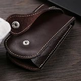 Real Leather Smart Key Holder Car Key Wallet Organizer
