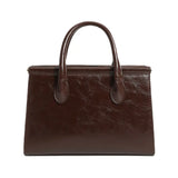 Large Capacity PU Leather Handbags For Women Solid Travel Shoulder Tote Bags