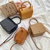 Leisure PU Leather Handbags For Women Shoulder Crossbody Bags