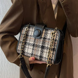 Vintage Gradient Weave Handbag Chain Shoulder Bag GF4690