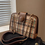 Vintage Gradient Weave Handbag Chain Shoulder Bag GF4690