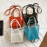 PVC Transparent Large Capacity Tote Bag Women's Handbags