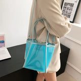 PVC Transparent Large Capacity Tote Bag Women's Handbags