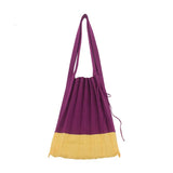 Pleated Large Capacity Women's Handbag