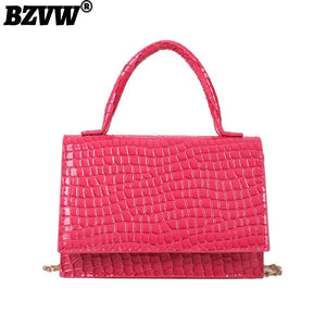 Vintage High Solid Leisure Chain Handbags For Women