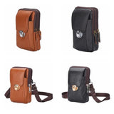 Vintage Men Waist Fanny Pack Belt Bag PU Leather Phone Pouch Travel Hip