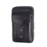 Vintage Men Waist Fanny Pack Belt Bag PU Leather Phone Pouch Travel Hip