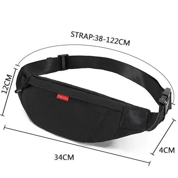 Canvas Waist Bag Waterproof Travel Phone Belt Pouch Men Women Casual Pack