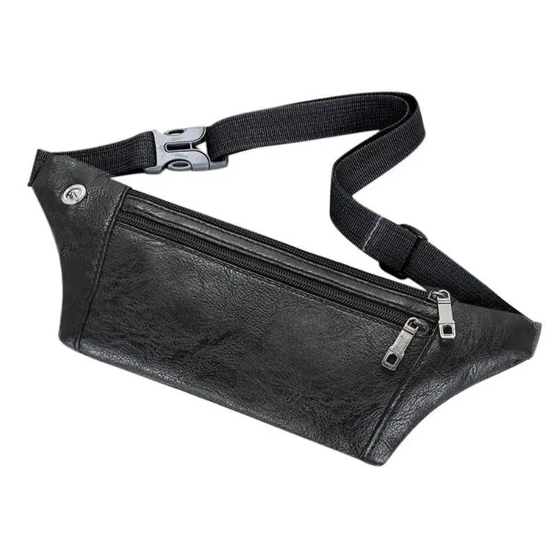 Retro PU Leather Phone Pouch Crossbody Fanny Pack For Men