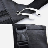 Vintage PU Leather Waist Bag Men Hip Bum Pack Travel Male Pouch