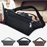 Vintage PU Leather Waist Bag Men Hip Bum Pack Travel Male Pouch
