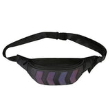 Men's Reflective Canvas Chest Bag Waist Fanny Pack