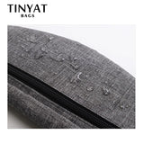 Canvas Waist Bag for Women Functional Fanny Pack Male B