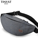 Canvas Waist Bag for Women Functional Fanny Pack Male B