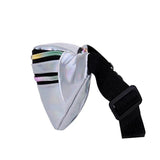 Holographic Fanny Pack Hologram Waist Bag Laser PU Beach Traverl Banana
