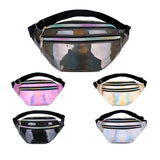 Holographic Fanny Pack Hologram Waist Bag Laser PU Beach Traverl Banana