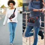 Women Ethnic Fanny Pack Retro Vintage Bum Bags Travel Hiking Waist Belt Purse