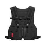 Men Hip Hop Tactical Vest Chest Rig Phone Bag Streetwear Kanye Waistcoat