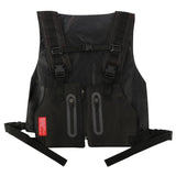 Men Hip Hop Tactical Vest Chest Rig Phone Bag Streetwear Kanye Waistcoat