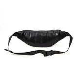 Leather Chest Bag Plaid Belt Fanny Pack