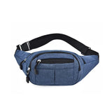 Men Women Waist Bag Casual Fanny Pack Purse Large Phone Belt Bag Pouch Canvas