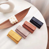 Mini Key Holder Bag Multifunctional Soft Cow Leather Wallet