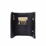 Mini Key Holder Bag Multifunctional Soft Cow Leather Wallet