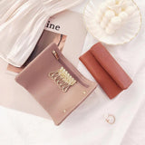 Mini Key Holder Bag Multifunctional Soft Cow Leather Wallet