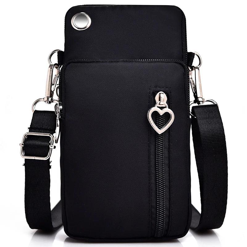 Mini Shoulder Bag Multi-Function Phone Bag Earphone Pouch Sports Bag