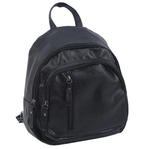 PU Leather Women Backpack Small Zipper Backpacks Bags Student