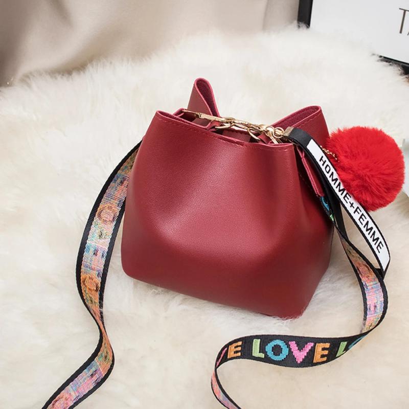 Women Crossbody Bags Large Bucket Mini Wide Strap Shoulder Handbags