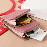 Women Touch Screen Shoulder Bag Large Capacity Multi-function Wallet