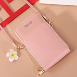 Women Touch Screen Shoulder Bag Large Capacity Multi-function Wallet