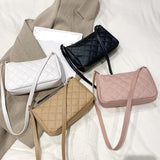Diamond Check Crossbody Underarm Bag
