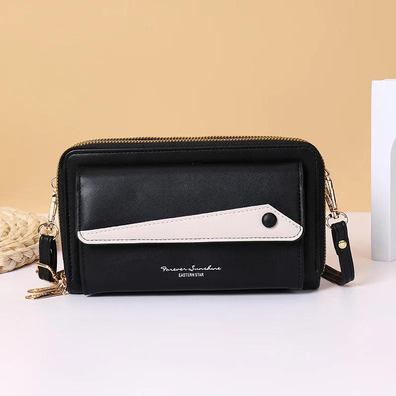 Female Mobile Phone Purse Crossbody Bags Women Large Capacity Leather Handbag