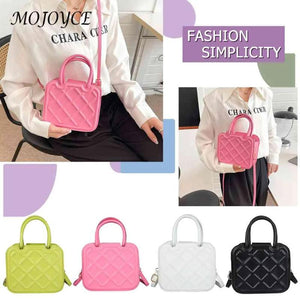 Small Leather Crossbody Tote Handle Bag