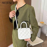 Small Leather Crossbody Tote Handle Bag