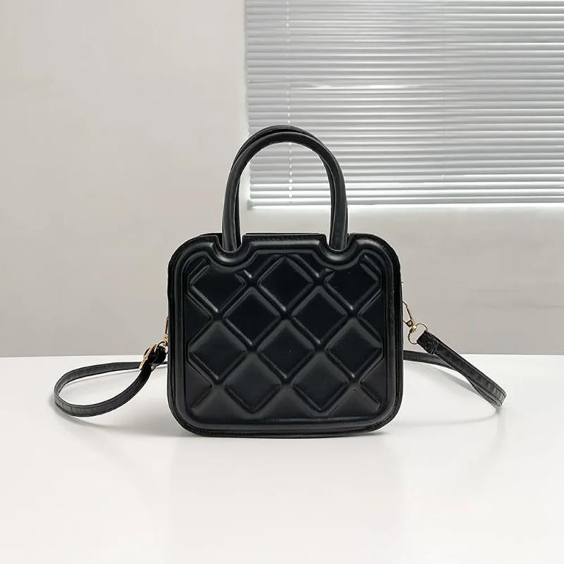 Small Leather Crossbody Tote Handle Bag