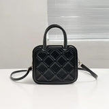 Small Leather Crossbody Tote Handle Bag