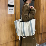 Canvas Women's Shoulder Bag Handbag Large Square Crossbody Bag