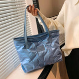 Women's Winter Quilted Shoulder Bag Cotton Padded Tote Purse